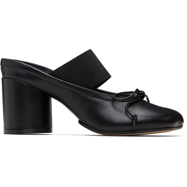  Mm6 Maison Margiela Black Anatomic Numeric Sandal Heels 