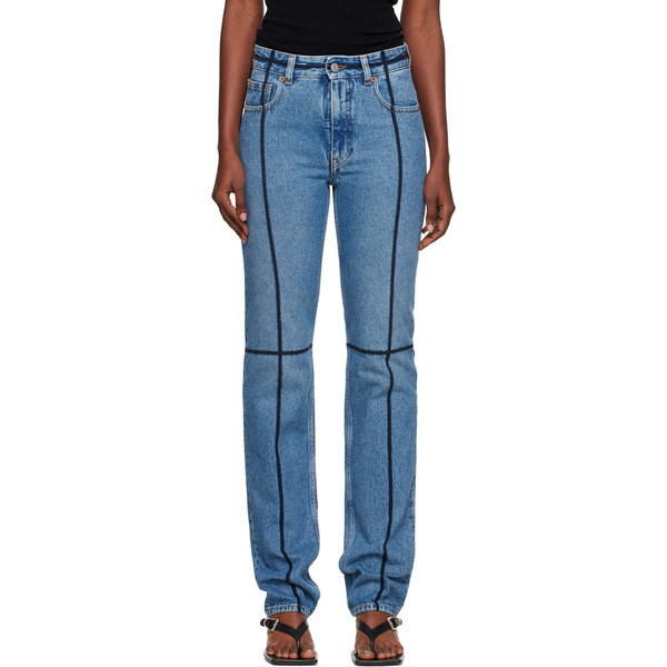  Mm6 Maison Margiela Blue 5 Pockets Jeans 