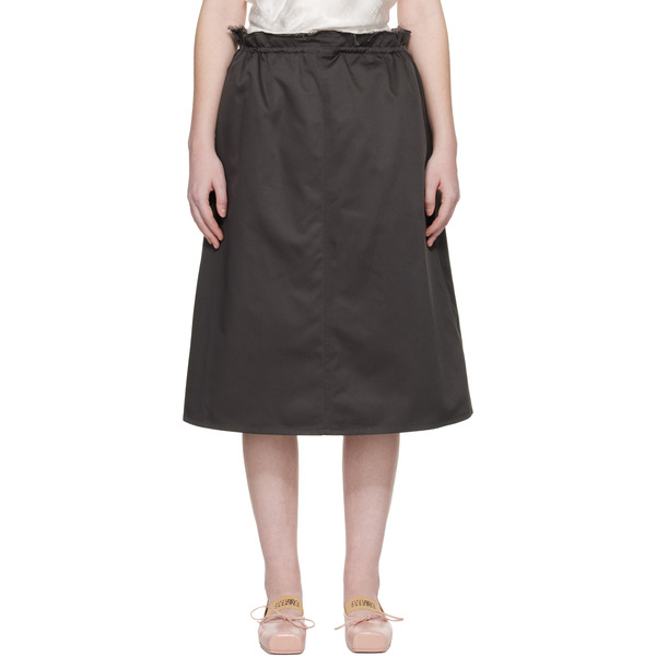  Mm6 Maison Margiela Gray Long Skirt 