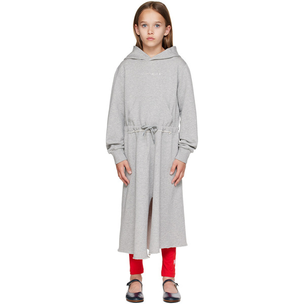  Mm6 Maison Margiela Kids Gray Crystal Dress 