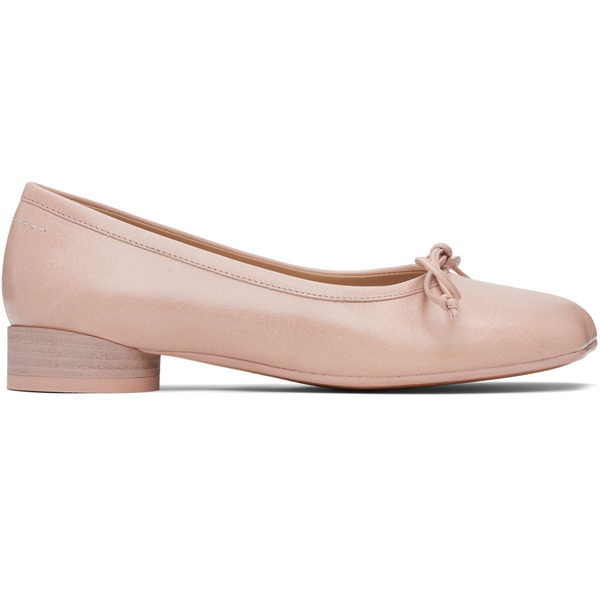  Mm6 Maison Margiela Pink Anatomic Ballerina Flats 