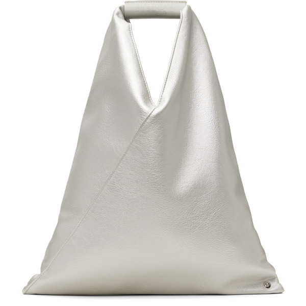  Mm6 Maison Margiela Silver Small Triangle Tote 