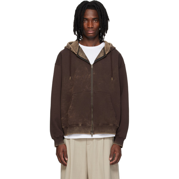  Mmic Brown Dusk Zip Up Hoodie 