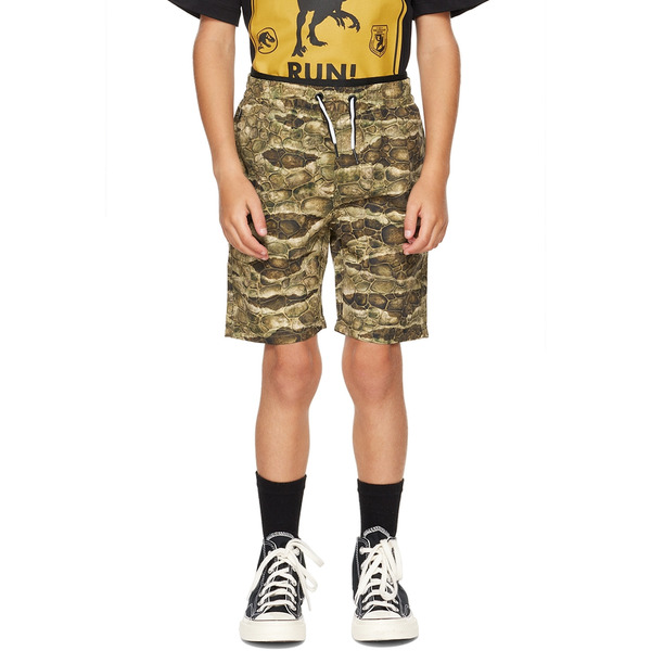  Molo Kids Brown & Khaki Jurassic World Edition Neal Swim Shorts 