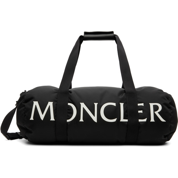  Moncler Black Duddle Gym Weekender Duffle Bag 
