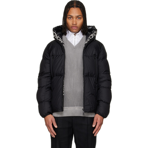  Moncler Black Montcla Hooded Short Down Jacket 