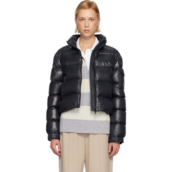  Moncler Black Petra Short Down Jacket 