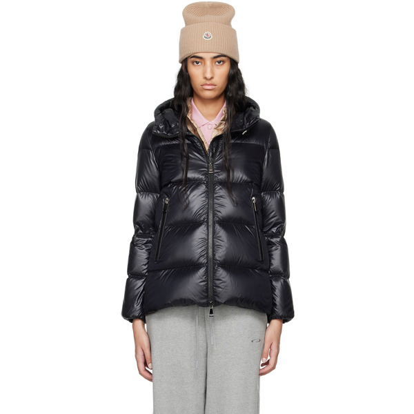  Moncler Black Seritte Short Down Jacket 