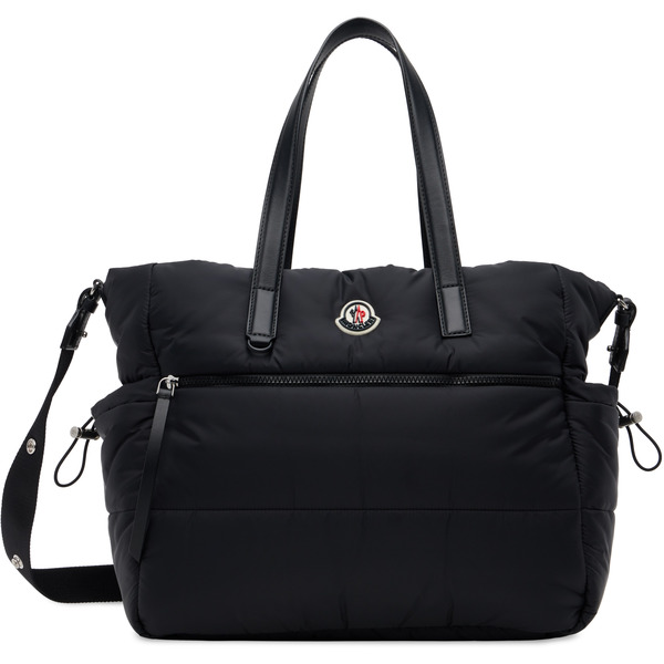  Moncler Enfant Baby Black Logo Diaper Bag 