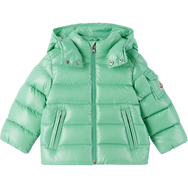 Moncler Enfant Baby Green Maya Hooded Down Jacket 