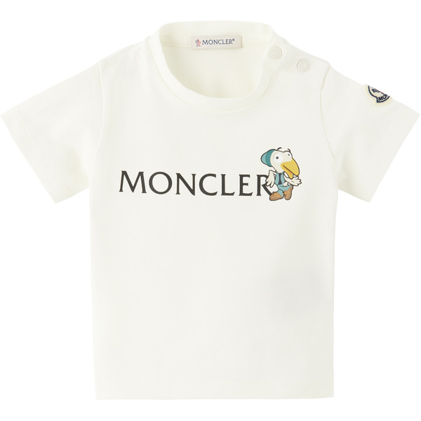  Moncler Enfant Baby White Duck Logo T-shirt 