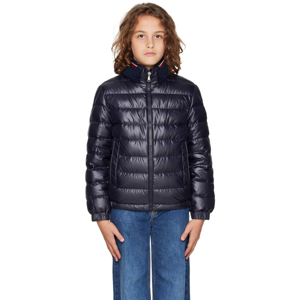 Moncler Enfant Big Kids Navy Brendann Down Jacket 