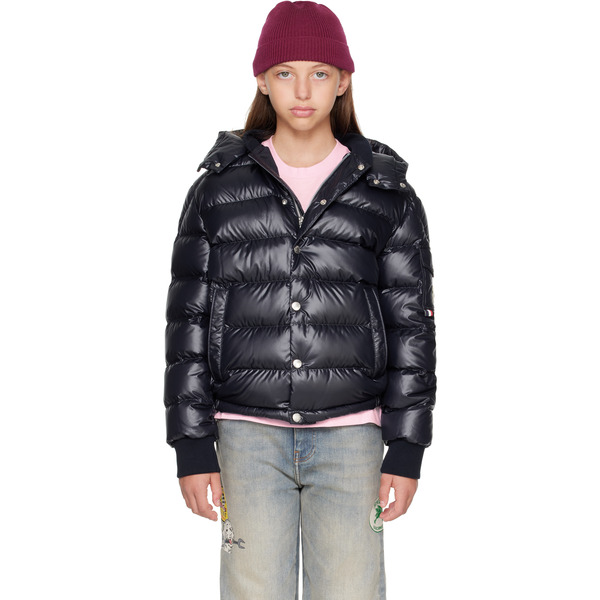 Moncler Enfant Big Kids Navy Manaem Down Jacket 