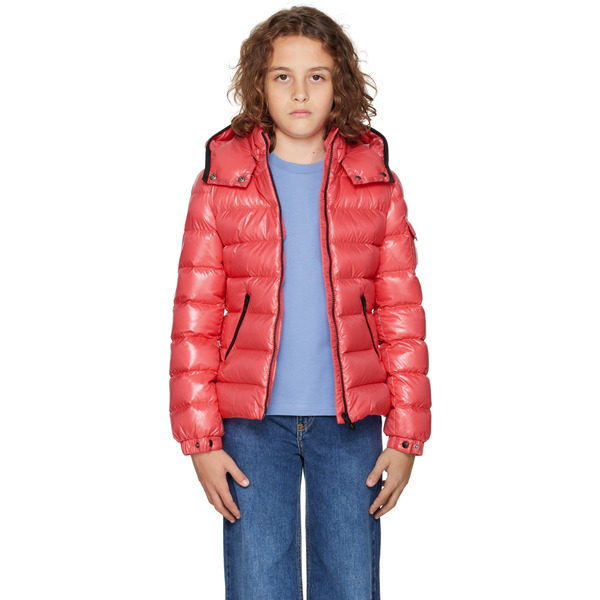  Moncler Enfant Big Kids Pink Small Bady Down Jacket 