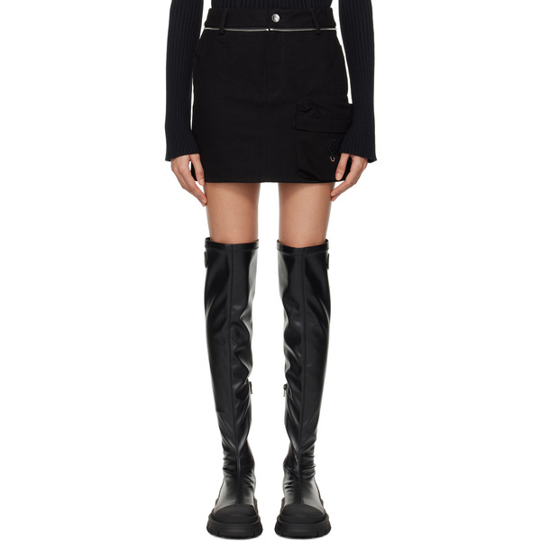  Moncler Genius Moncler X Willow Smith Black Canvas Miniskirt 