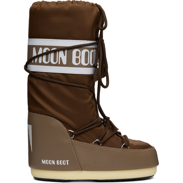  Moon Boot Brown Icon Nylon Boots 