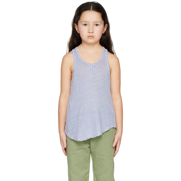  Morley Kids Blue Syra Stripe Tank Top 