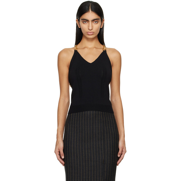  Moschino Black Chain Camisole 