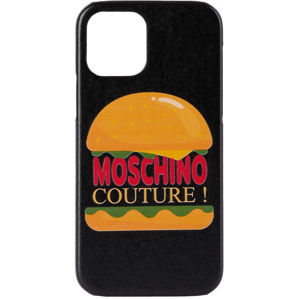  Moschino Black Hamburger Iphone 12 Pro Case 