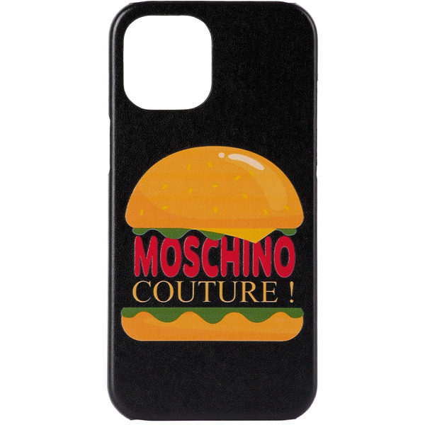  Moschino Black Hamburger Iphone 12 Pro Max Case 