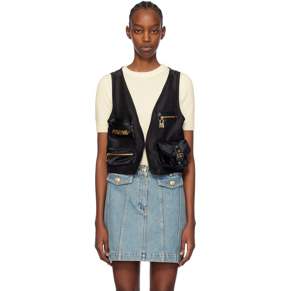  Moschino Black Heavy Vest 