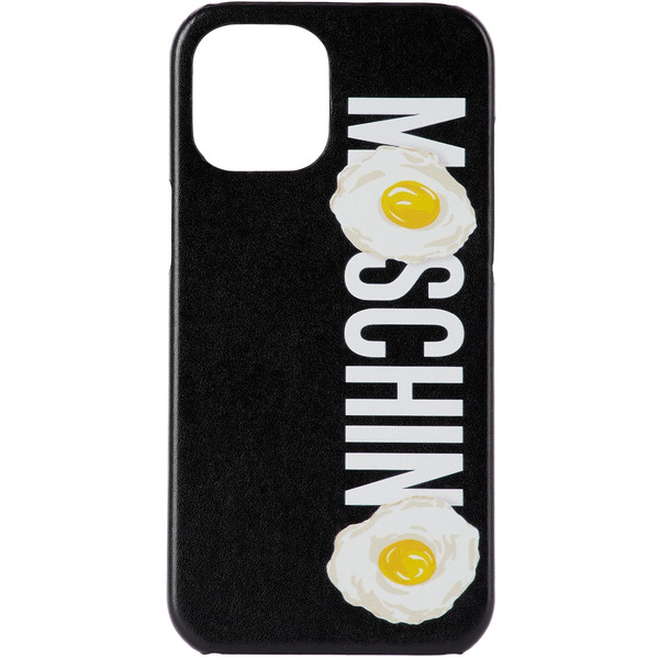  Moschino Black Logo Egg Iphone 12 Pro Max Case 