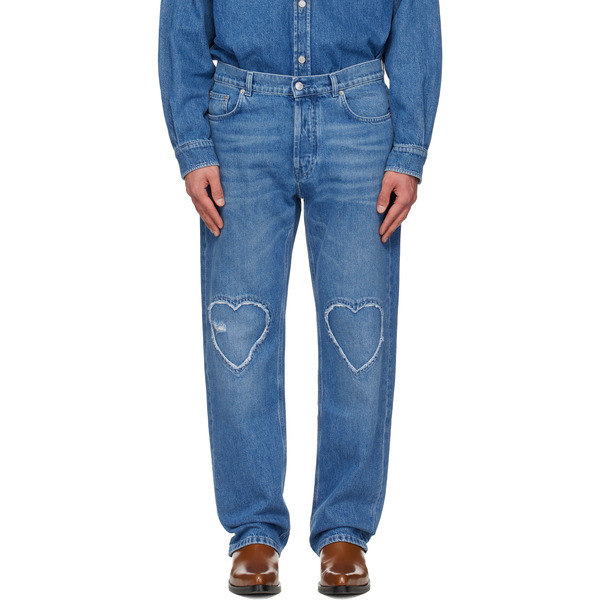  Moschino Blue Heart Jeans 