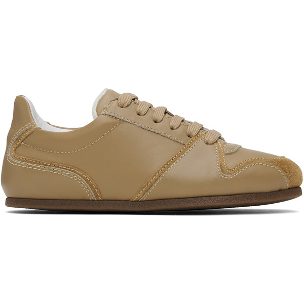  Moschino Taupe Tennis Sneakers 