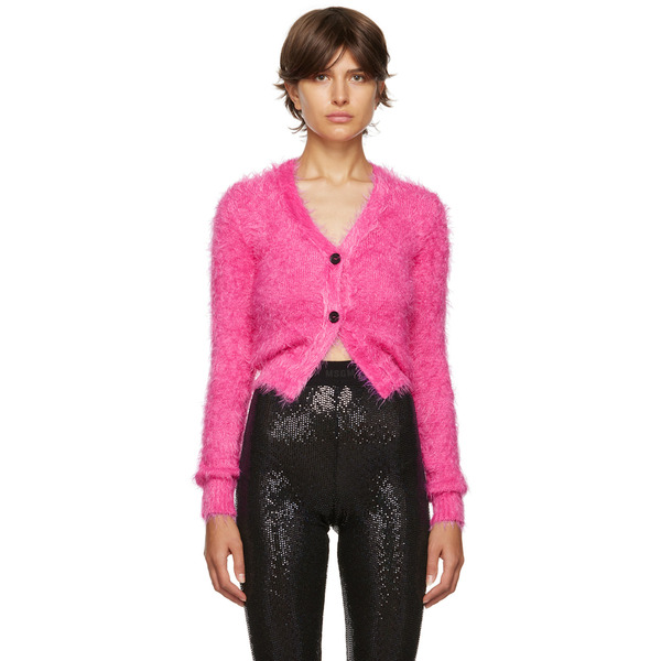  Msgm Pink Maglia Cardigan 