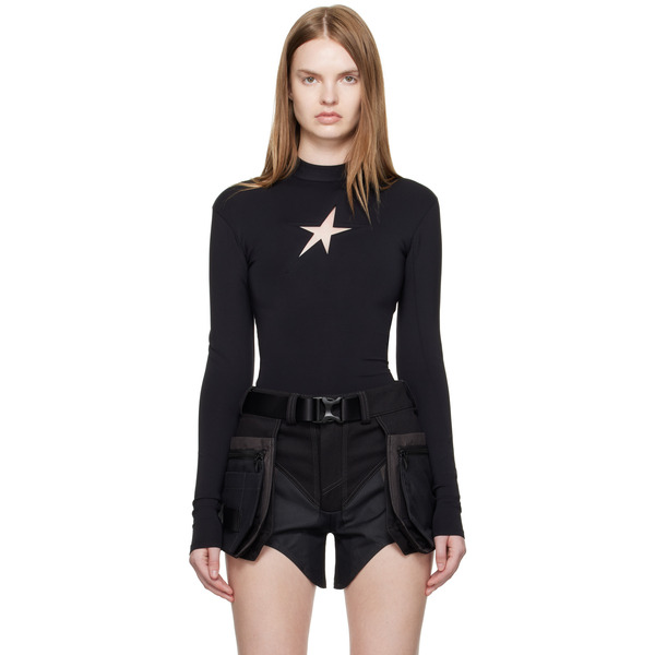  Mugler Black Star Top 