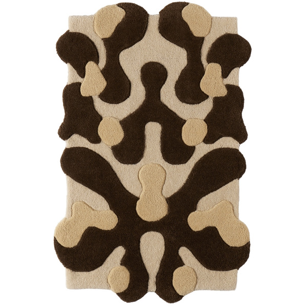  Mush Studios Ssense Exclusive Brown Small Blot Rug 