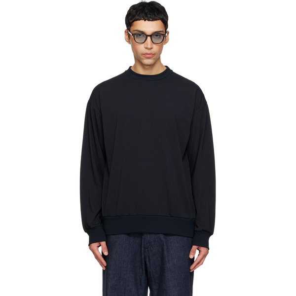  Nanamica Black Polyester Jersey L/s T-shirt 