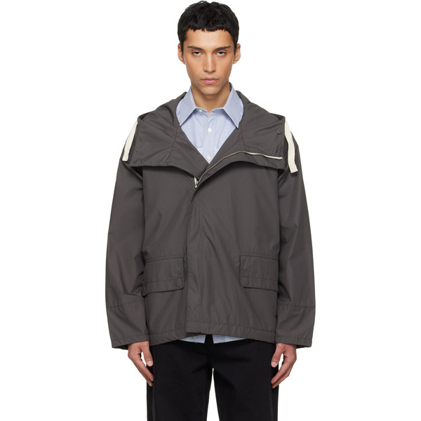  Nanamica Gray Hooded Deck Jacket 