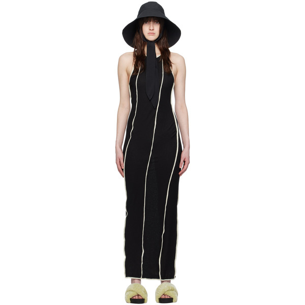  Nanushka Black Wanda Maxi Dress 