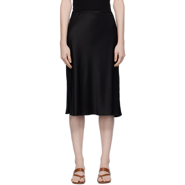  Nanushka Black Zarina Midi Skirt 
