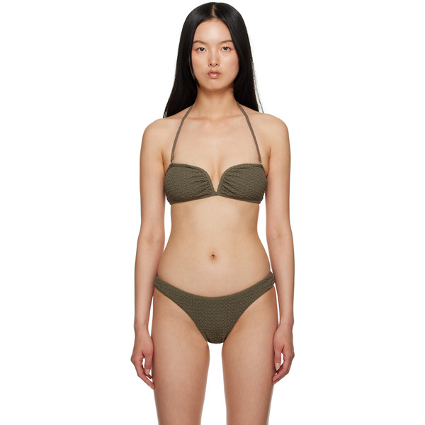  Nanushka Khaki Merve Bikini Bottoms 