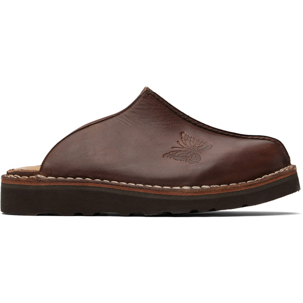  Needles Brown Papillon Embossed Mountain Slip-in Loafers 