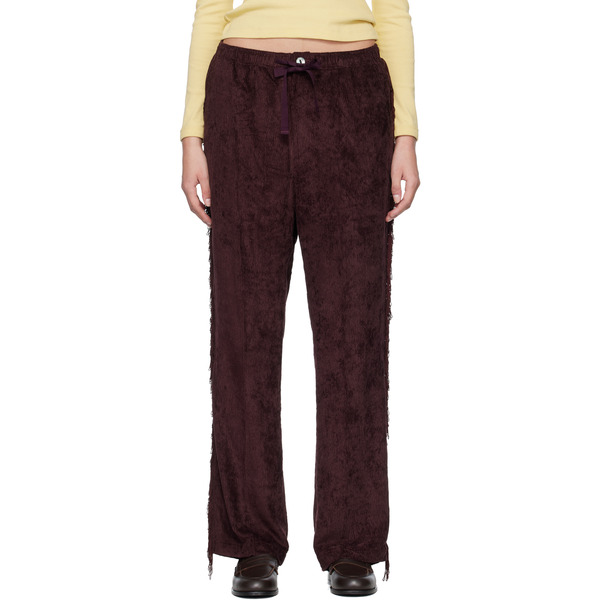  Needles Burgundy Fringe String Lounge Pants 