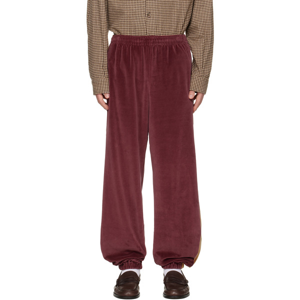  Needles Burgundy Side Line Sweatpants 