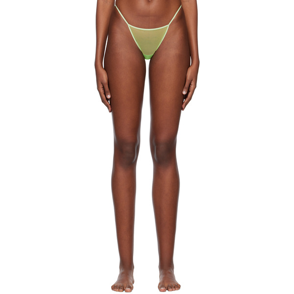  Nensi Dojaka Green Sheer Briefs 