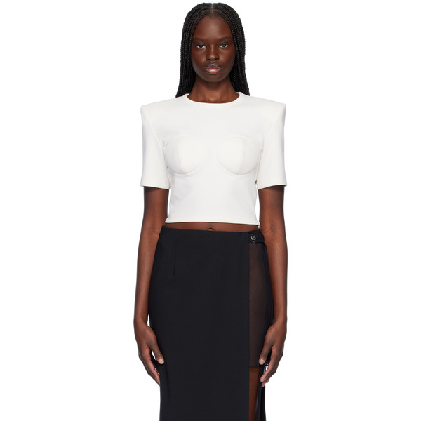  Nensi Dojaka Off-white Beatrice Bustier T-shirt 
