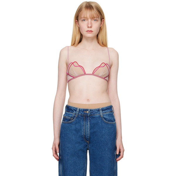  Nensi Dojaka Pink Heartbeat Bra 