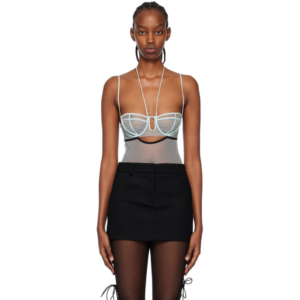  Nensi Dojaka Ssense Exclusive Blue Bodysuit 