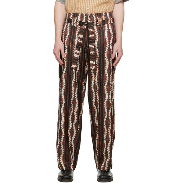  Nicholas Daley Brown & White Roketsu-dyed Trousers 