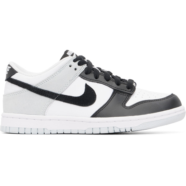  Nike Big Kids White & Black Dunk Low Essential Sneakers 