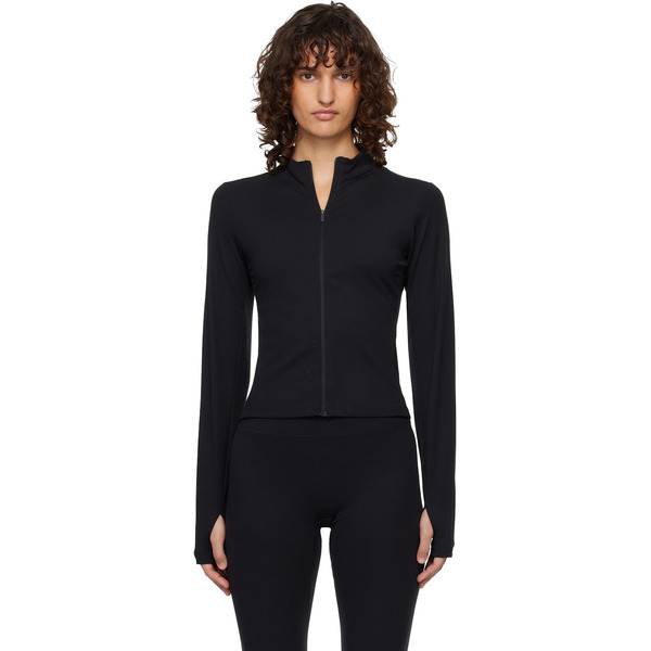  Nike Black Zenvy Dri-fit Full-zip Jacket 