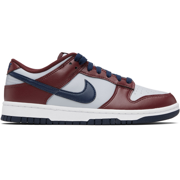  Nike Burgundy & Gray Dunk Low Retro Sneakers 