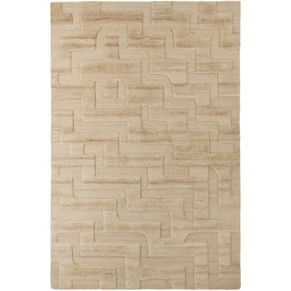  Nordic Knots Beige Boho Rug 