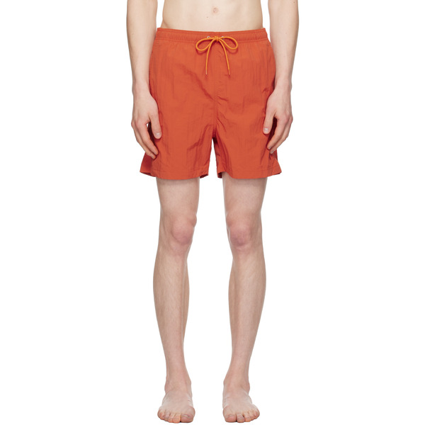  Norse Projects Orange Hauge Recycled Nylon Swim Shorts 