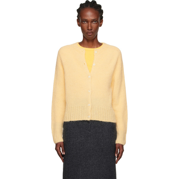  Nothing Written Yellow Alpaca Knit Cardigan 
